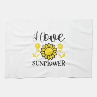ひまわり恋人 | I Love Sunflower キッチンタオル
