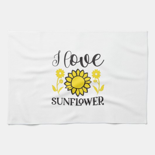 ひまわり恋人 | I Love Sunflower キッチンタオル (横)