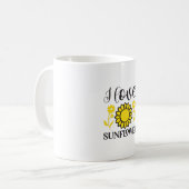 ひまわり恋人 | I Love Sunflower コーヒーマグカップ (正面左)