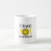 ひまわり恋人 | I Love Sunflower コーヒーマグカップ (中央)