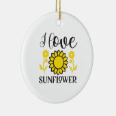 ひまわり恋人 | I Love Sunflower セラミックオーナメント (右)
