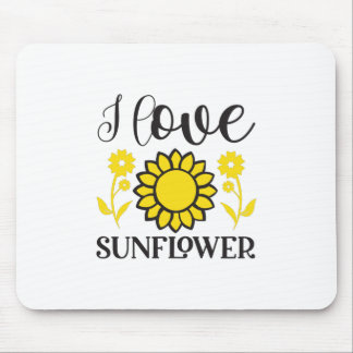 ひまわり恋人 | I Love Sunflower マウスパッド