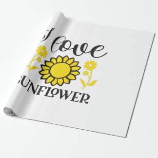 ひまわり恋人 | I Love Sunflower ラッピングペーパー
