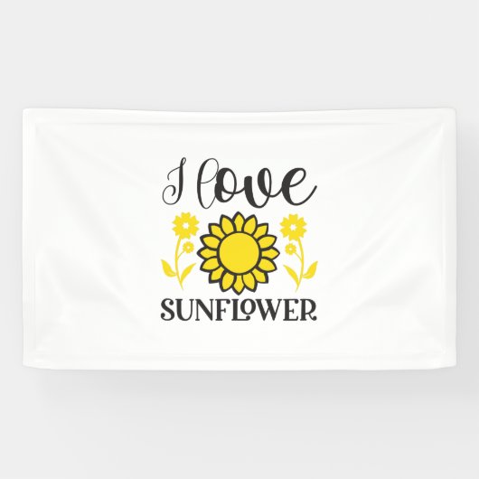 ひまわり恋人 | I Love Sunflower 横断幕 (横)
