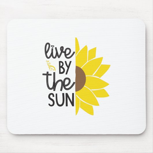ひまわり恋人 | Live By The Sun マウスパッド (正面)