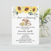 ひまわり愛は醸造シャワーコーヒーバーパーティー 招待状 (スタンド正面)