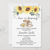 ひまわり愛は醸造シャワーコーヒーバーパーティー 招待状 (正面)