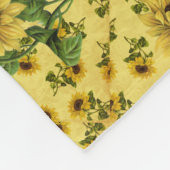 ひまわり愛 フリースブランケット (角)