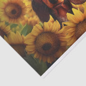 ひまわり愛、茶色の長髪ダシュント 薄葉紙 (詳細)