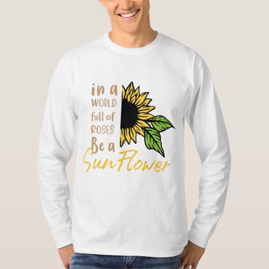 ひまわり感動的のアートワーク Tシャツ (正面)