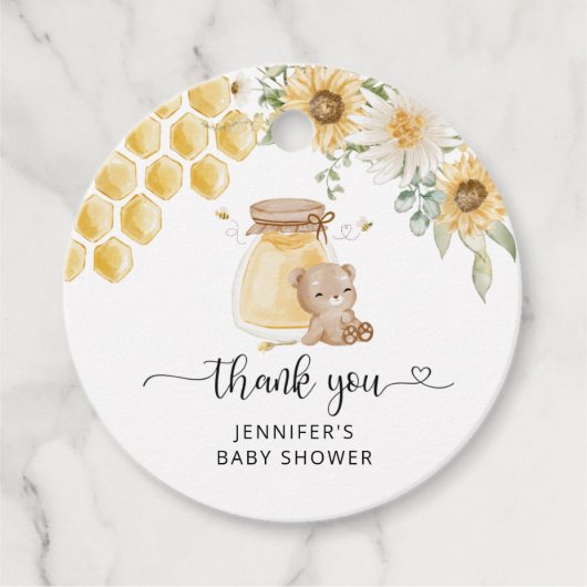 ひまわり感謝していはラベル フェイバータグ (正面)