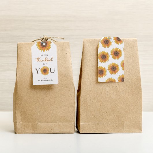 ひまわり感謝のためにあなた先生感謝 ギフトタグ