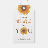 ひまわり感謝のためにあなた先生感謝 ギフトタグ (正面)