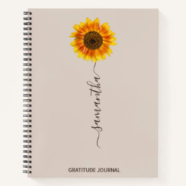 ひまわり感謝ジャーナル、魅力の法律 ノートブック