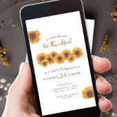 ひまわり感謝祭ディナー 招待状