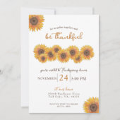 ひまわり感謝祭ディナー 招待状 (正面)