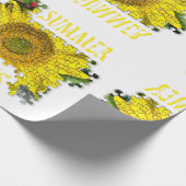 ひまわり戸惑い画像 ラッピングペーパー (角)