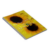 ひまわり手帳カスタム花雑誌ノート ノートブック (右側)