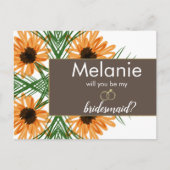 ひまわり手描き花嫁プロポーザルCard シーズンポストカード (正面)
