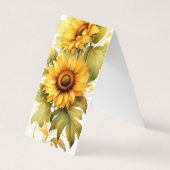 ひまわり折りブックマークブックマーク 名刺 (正面)