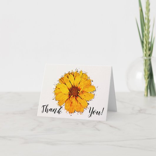 ひまわり折り畳みサンキューカード サンキューカード (正面)