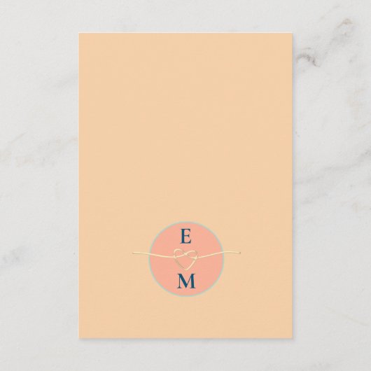 ひまわり披露宴 エンクロージャーカード (裏面)