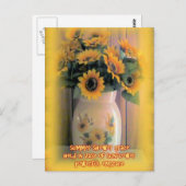 ひまわり抱擁 ポストカード (正面/裏面)