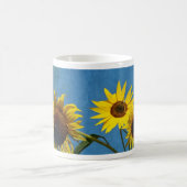 ひまわり抽象芸術 コーヒーマグカップ (中央)
