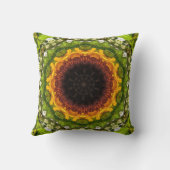 ひまわり抽象芸術 – 枕 (裏面)