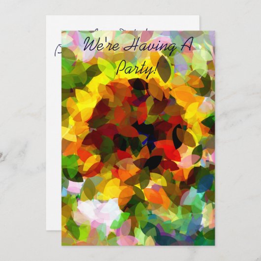 ひまわり招待状 (正面/裏面)