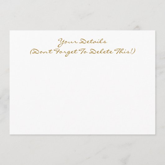 ひまわり招待状 メニュー (裏面)