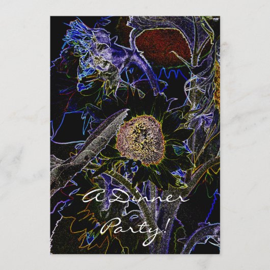 ひまわり招待状 メニュー (正面)