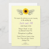 ひまわり招待状 招待状 (正面/裏面)