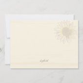 ひまわり招待状 招待状 (裏面)