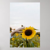 ひまわり持ち ポスター (正面)