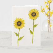 ひまわり挨拶 カード (黄色い花)