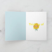 ひまわり挨拶 カード (内部)