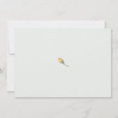 ひまわり振動水平ブライダルシャワー 招待状 (裏面)