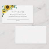 ひまわり挿しカード用ベビーブック エンクロージャーカード (正面/裏面)