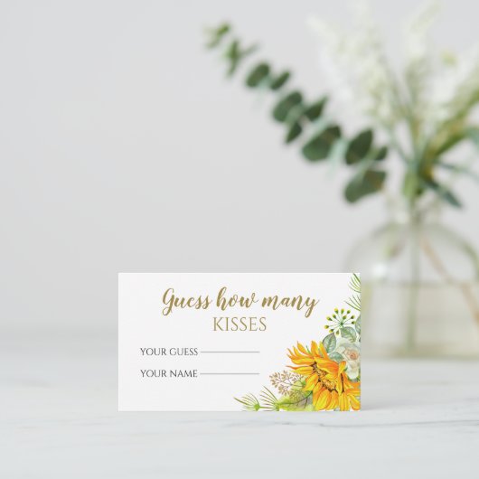 ひまわり推測キスブライダルゲーム エンクロージャーカード (スタンド正面)