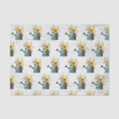 ひまわり散水缶&素朴ウッドファーム結婚ズ 薄葉紙 (正面)