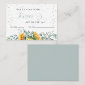 ひまわり数推測応答カードキス数 エンクロージャーカード (正面/裏面)