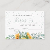 ひまわり数推測応答カードキス数 エンクロージャーカード (正面)