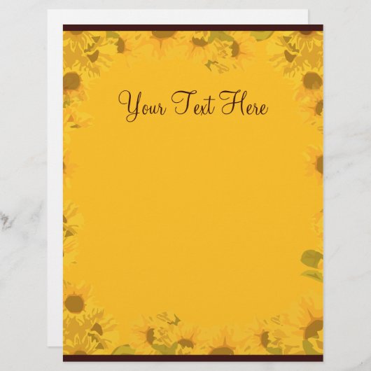 ひまわり文字紙 (正面/裏面)