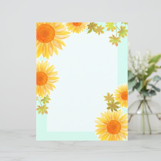 ひまわり文房具紙 (スタンド正面)