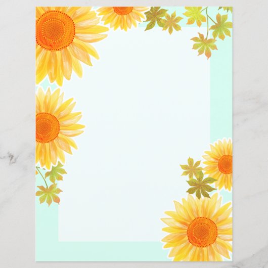 ひまわり文房具紙 (正面)