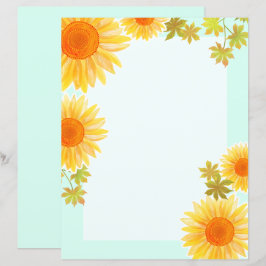 ひまわり文房具紙
