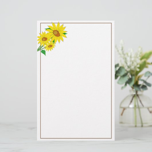 ひまわり文房具紙 便箋 (スタンド正面)
