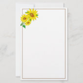 ひまわり文房具紙 便箋 (正面)