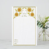 ひまわり文房具 便箋 (スタンド正面)